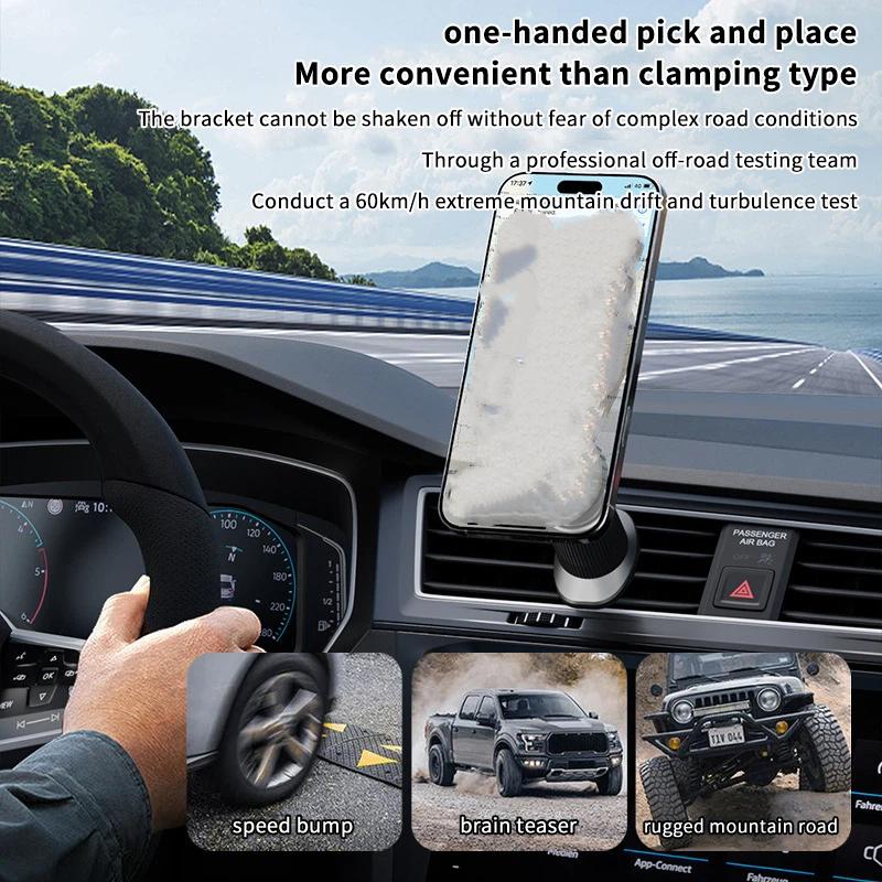Magnetic Phone Holder For Car Vent - حامل هاتف مغناطيسي جديد للسيارة مصنوع