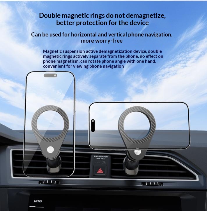 حامل هاتف مغناطيسي جديد للسيار - مراجعة Magnetic Phone Holder For Car Vent وسعره