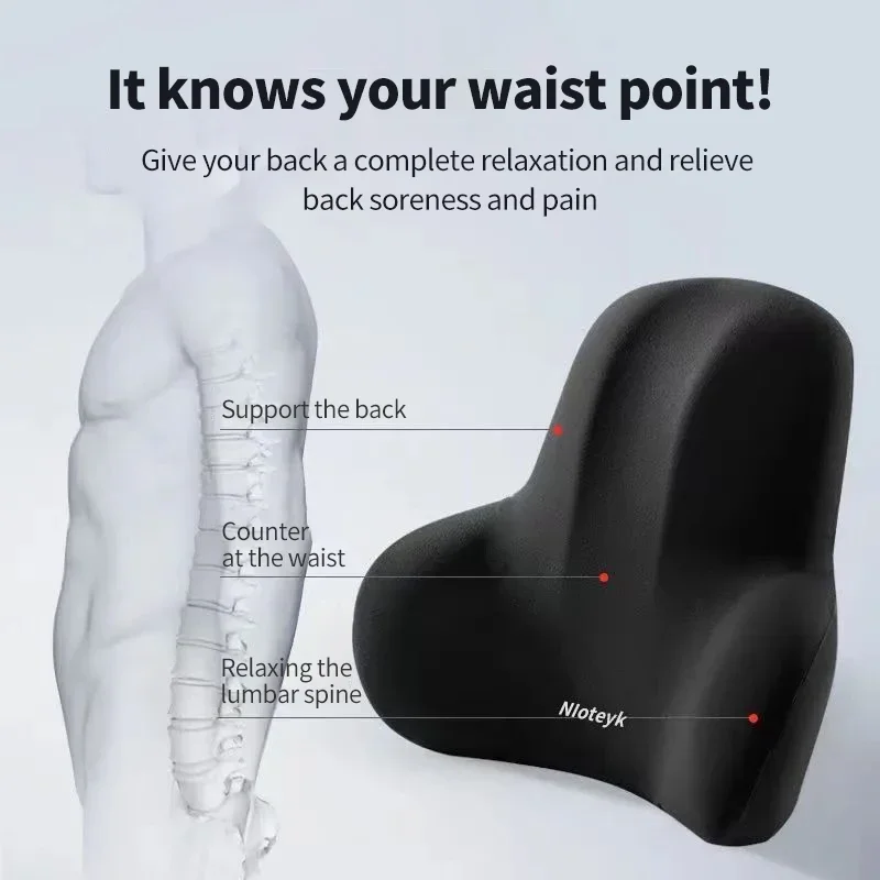 رغوة الذاكرة سيارة الرقبة وساد - مراجعة Memory Foam Car Neck Pillow Lumbar Support وسعره