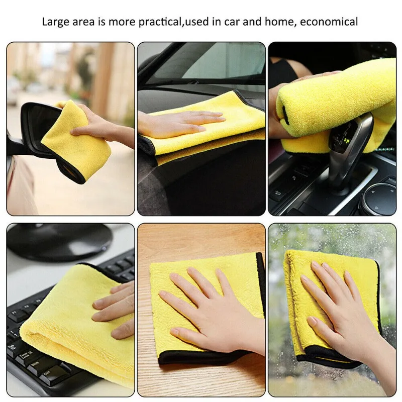 مناشف سميكة من المايكروفايبر ب - مراجعة Microfiber Car Drying Towel Super Absorbent وسعره