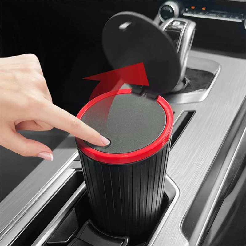 سلة مهملات للسيارة مقاومة للما - مراجعة Waterproof Car Trash Can With Lid وسعره
