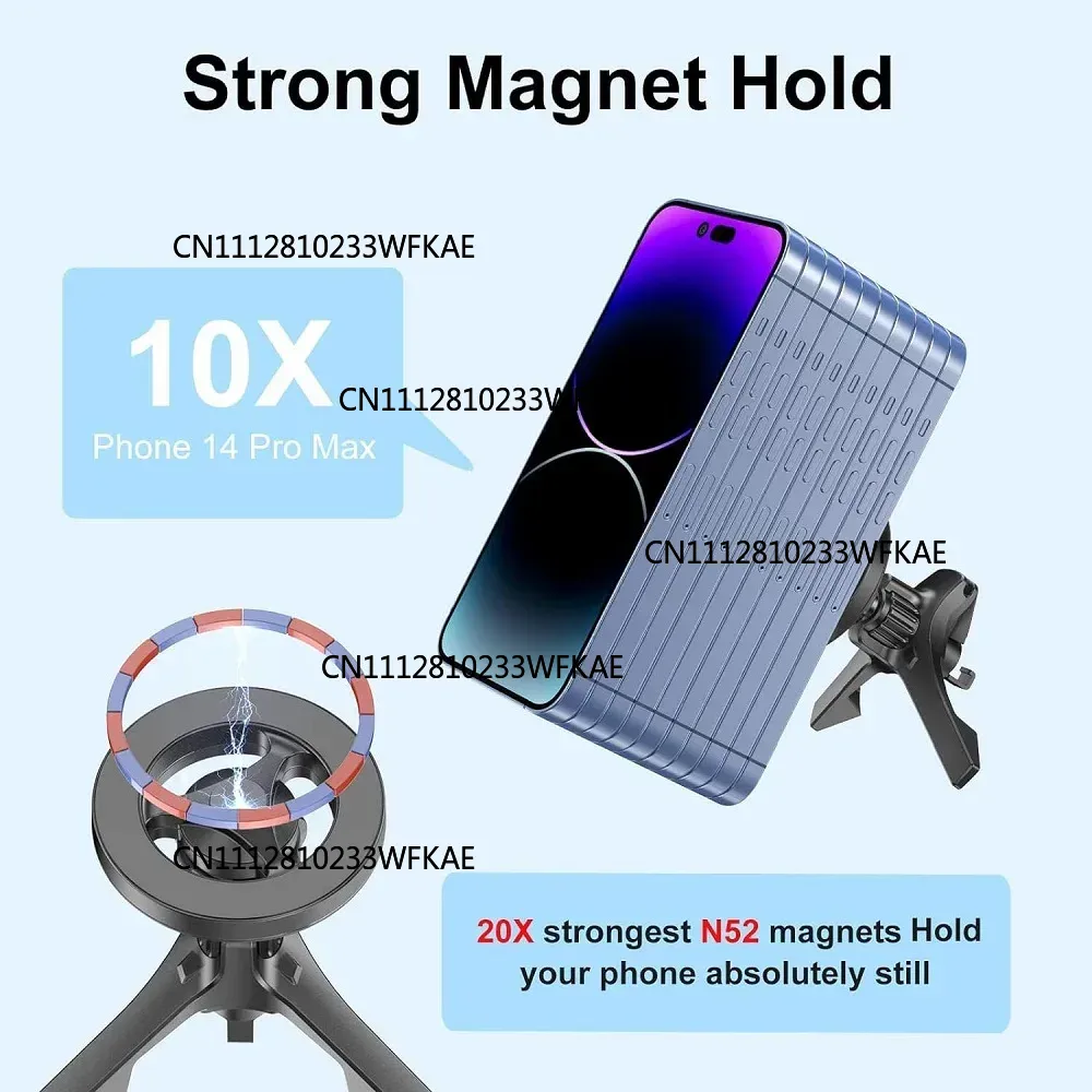 حامل هاتف مغناطيسي للسيارة يثب - مراجعة Magnetic Phone Holder For Car Vent وسعره
