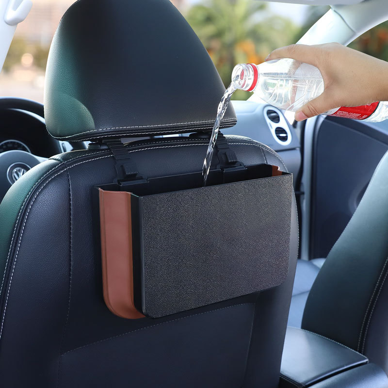سيارة سلة المهملات معلقة للطي  - مراجعة Waterproof Car Trash Can With Lid وسعره